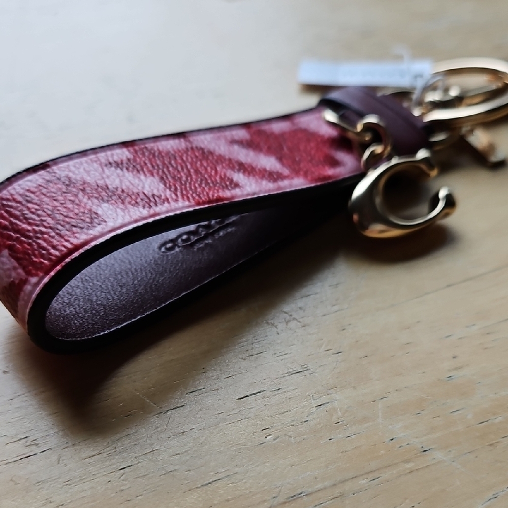 Coach Red Keychain with Durable Metal Hardware - Picture 7 of 11